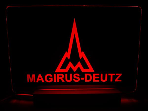 Magirus Deutz LED Schild Oldtimer Feuerwehr LKW